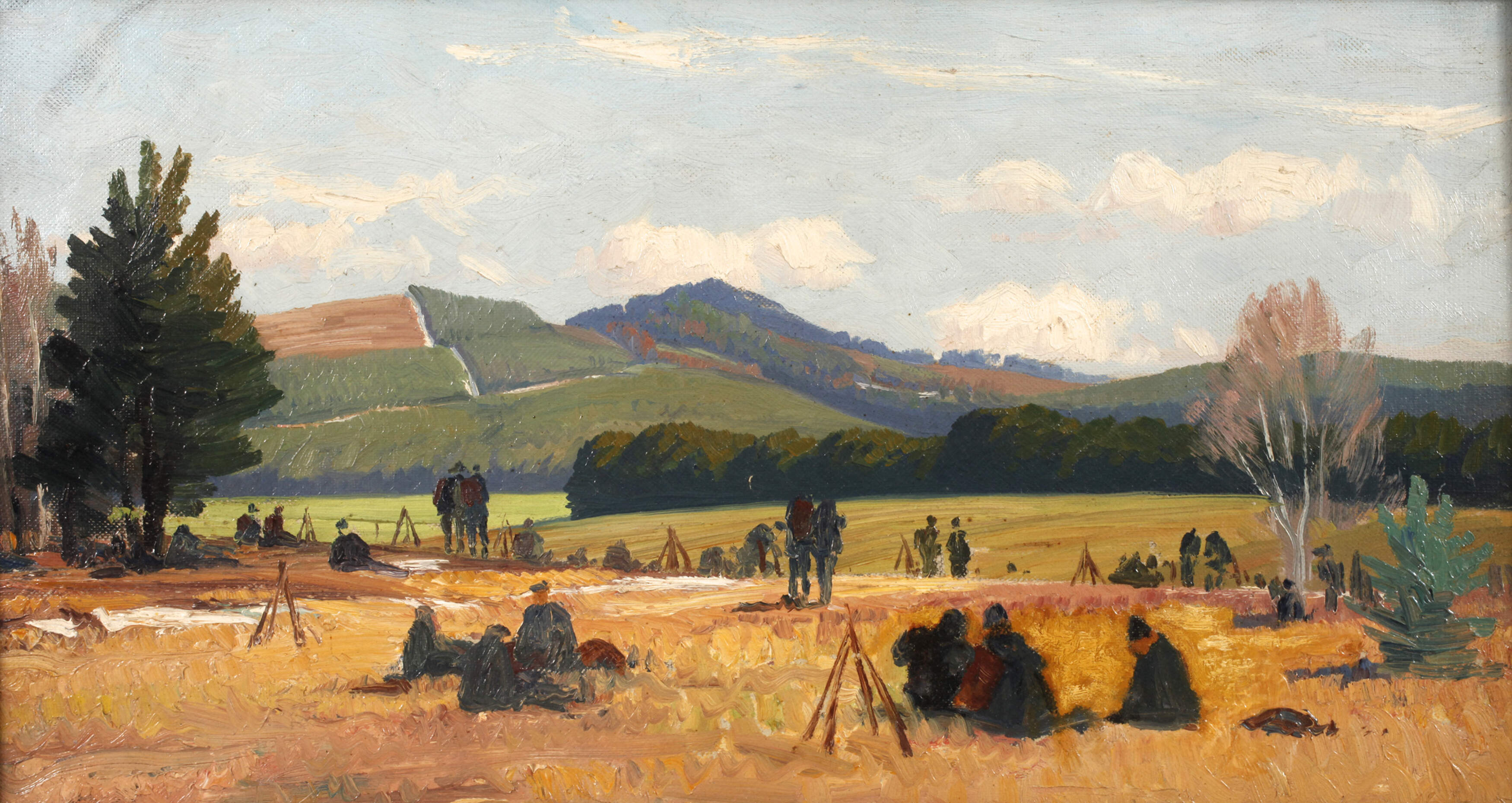 Hugo Köcke, attr., Jäger in Vorgebirgslandschaft