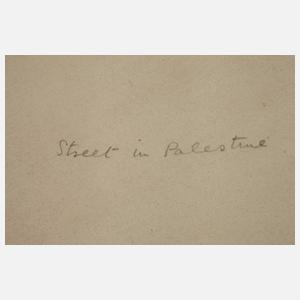 Noel Harry Leaver, "Straßenszene in Palästina"