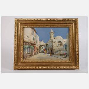 Noel Harry Leaver, "Straßenszene in Palästina"