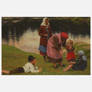 Jan Malý, Bauernfamilie am Fluss