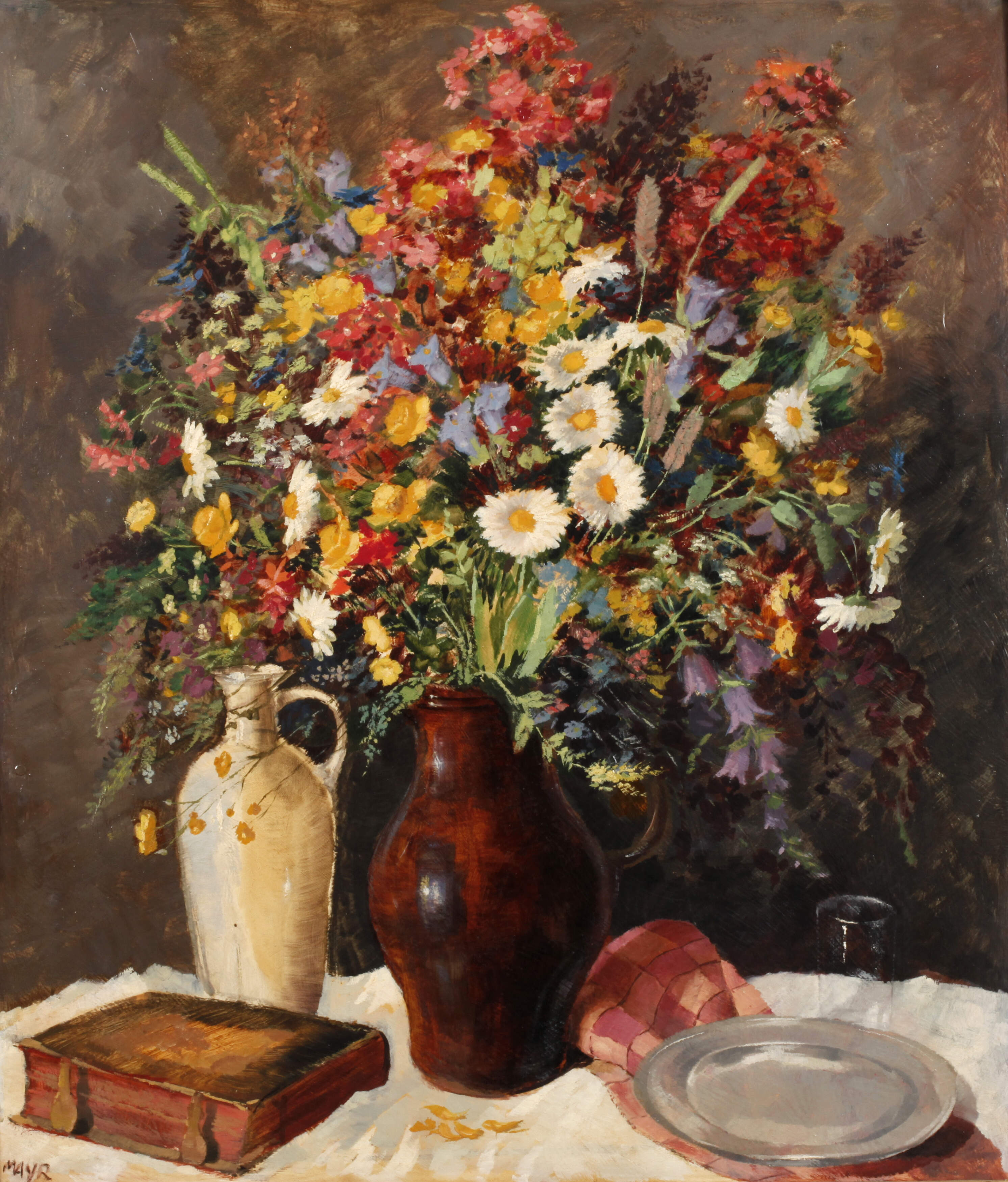 Karl Victor Mayr, attr., Sommerblumen