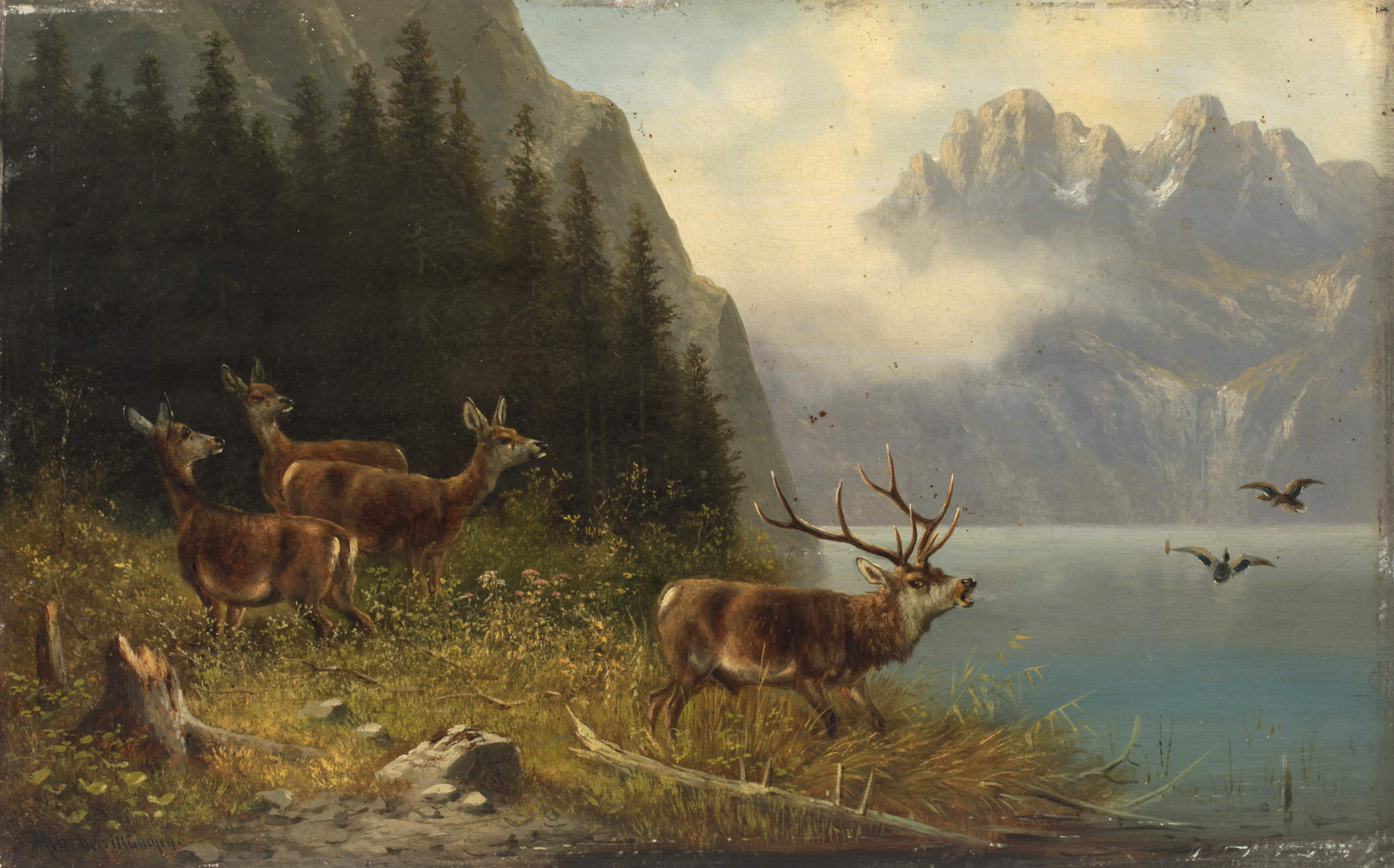 Moritz Müller-München, Hirschbrunft am Königsee