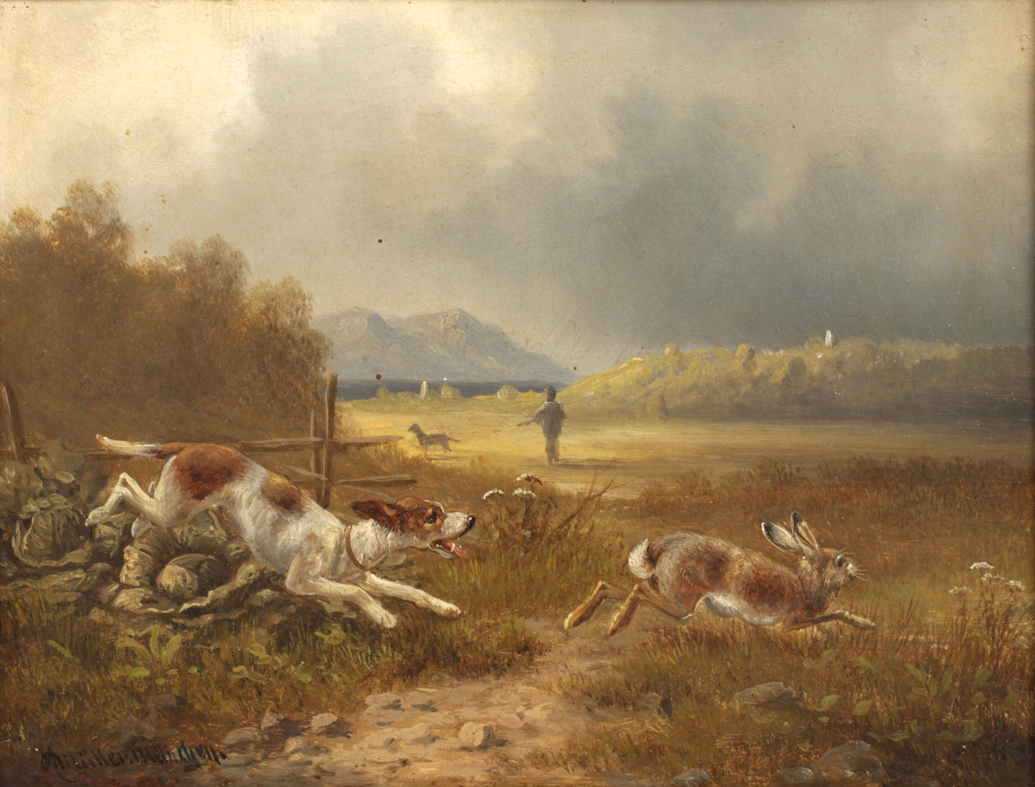 Moritz Müller-München, Hasenjagd