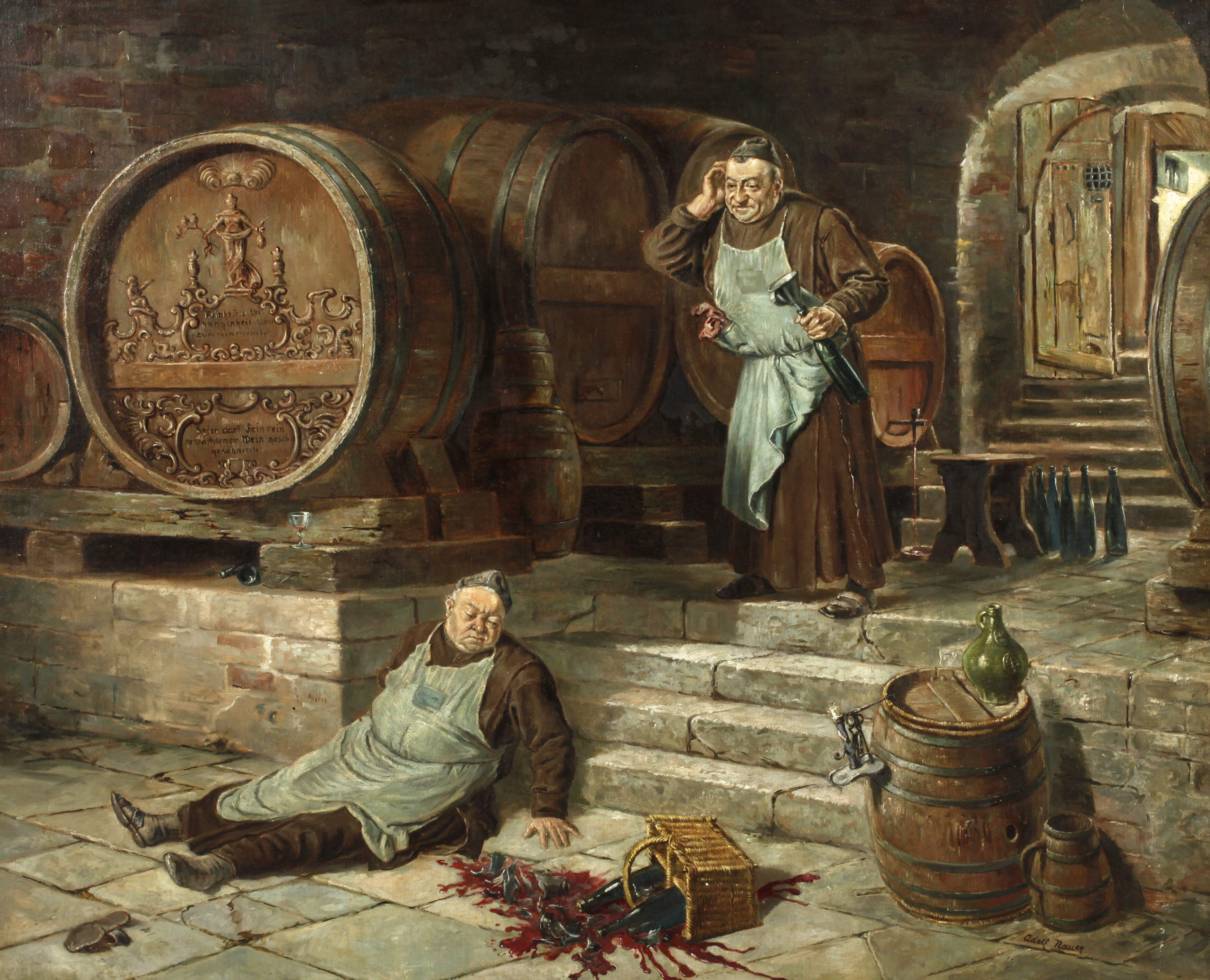 Adolf Nauer, Malheur im Weinkeller