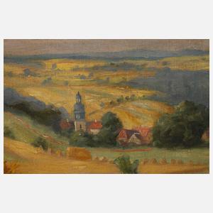 Max Oehler, "Blick auf Schwarza bei Blankenhain"