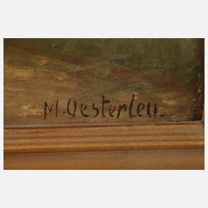 Marie Oesterley, Reetgedeckte Bauernhäuser