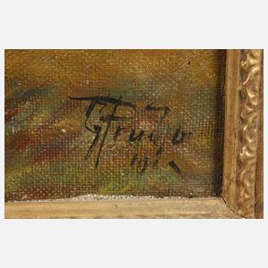 Gustav Prucha, Hirtin mit Kühen