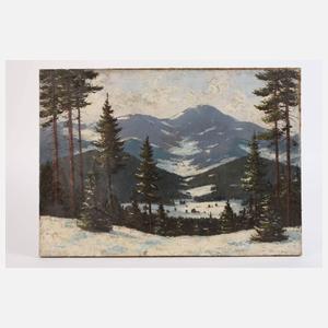 Vladimir Raszka, Verschneite Gebirgslandschaft