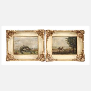 Karl Rohrhirsch, Paar ländliche Szenen