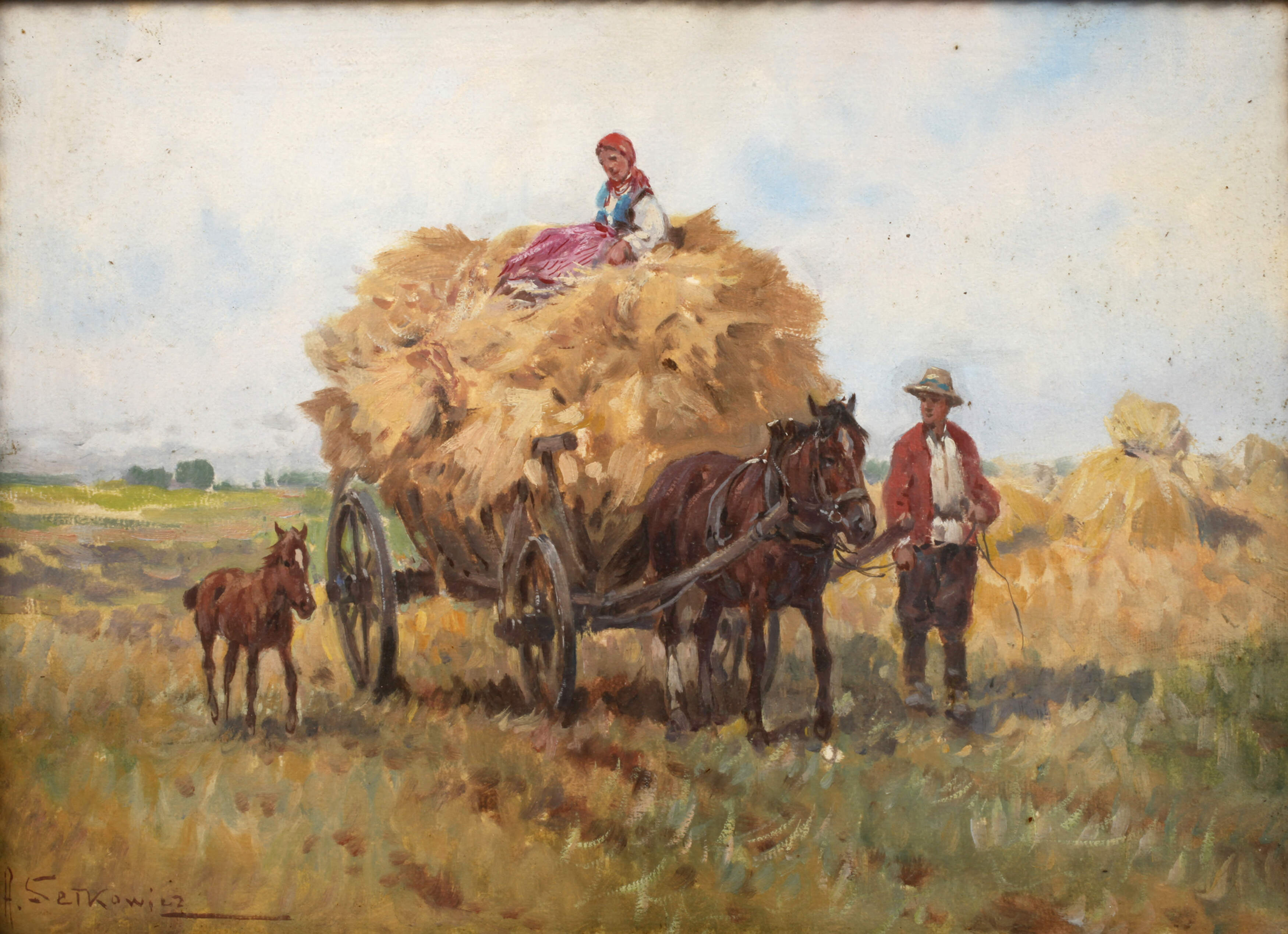 Adam Setkowicz, Auf dem Heimweg