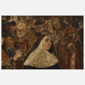 Max Thedy, Ölstudie zu "Adoratio Crucis"