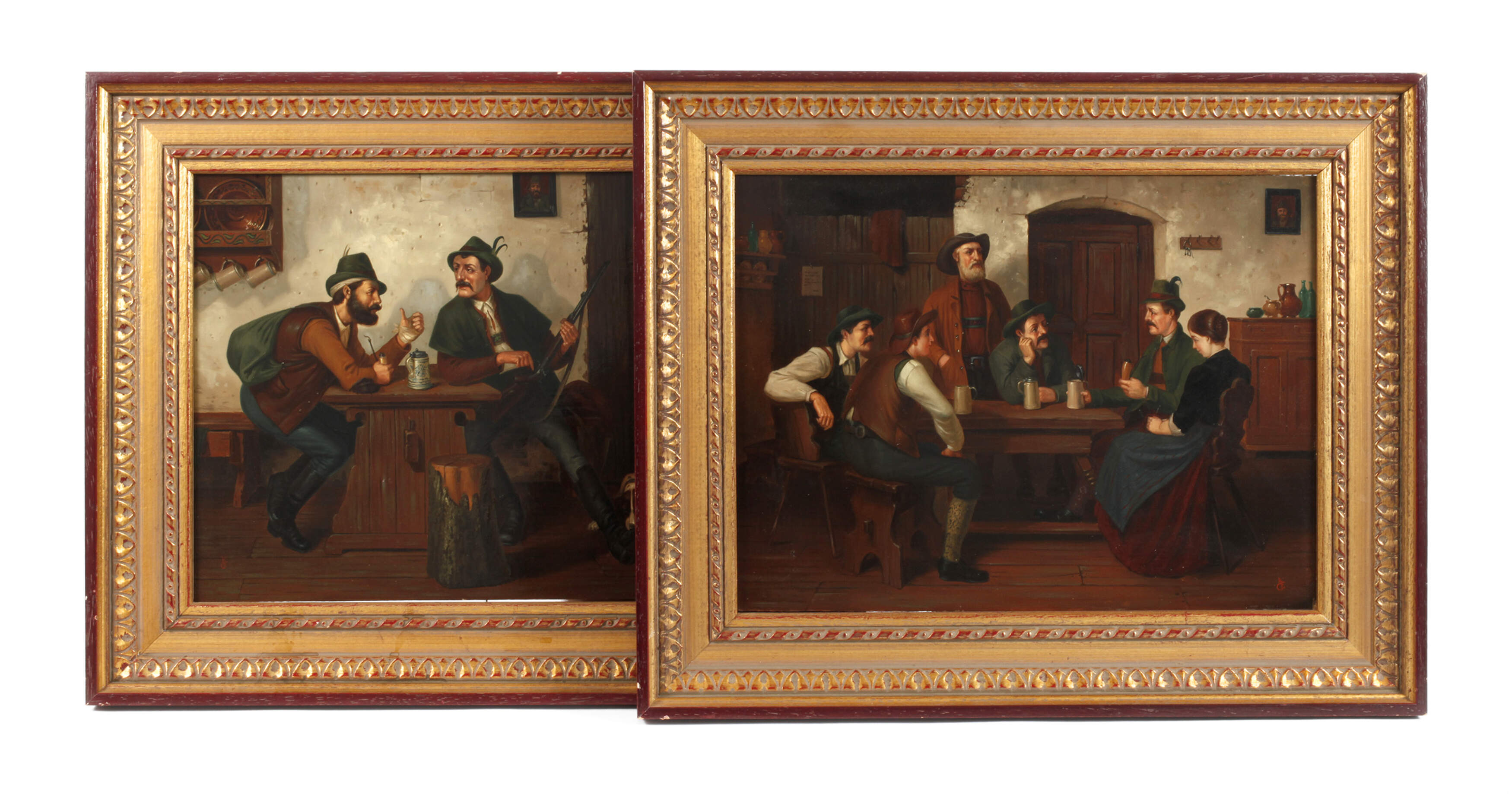 Monogrammist KCS, Zwei bayerische Wirtsstubenszenen