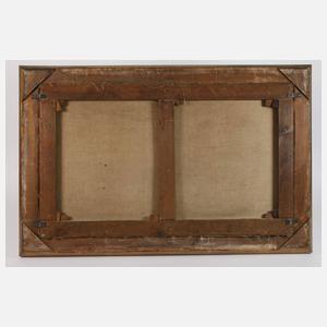 Idyllische Sommerlandschaft mit Viehhirtin