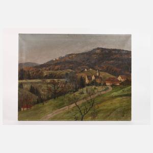 Herrenhaus in Herbstlandschaft