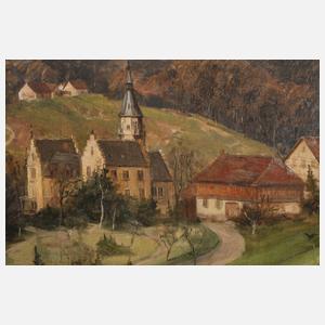 Herrenhaus in Herbstlandschaft