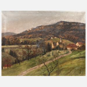 Herrenhaus in Herbstlandschaft