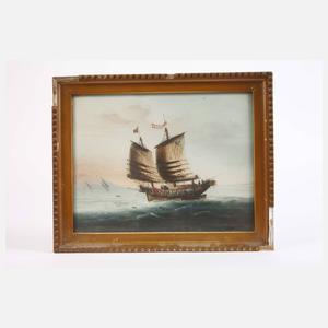 Paar Schiffsbilder China