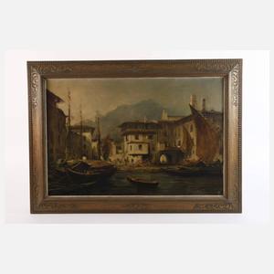 Mediterrane Hafenszene