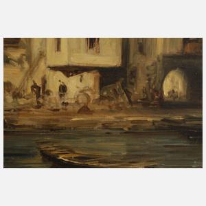 Mediterrane Hafenszene