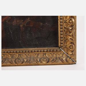 Monogrammist IZ, Stillleben mit Uhr