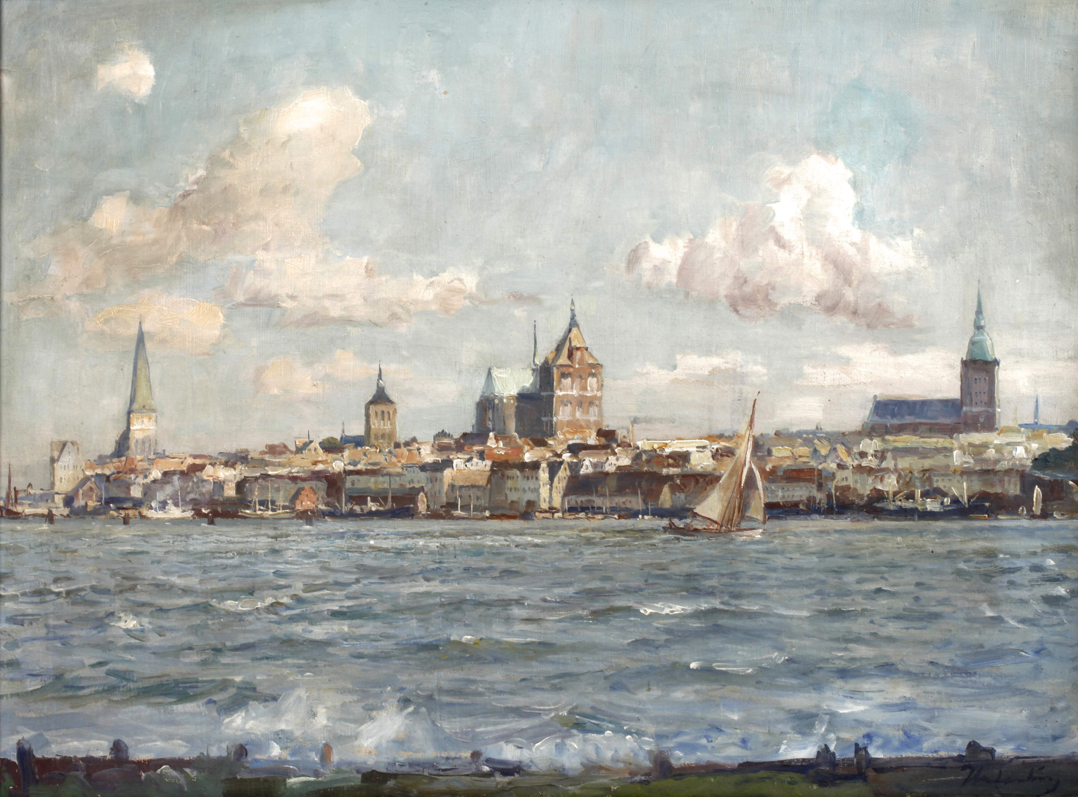 Richard Blankenburg, Rostock vom Gehlsdorfer Ufer