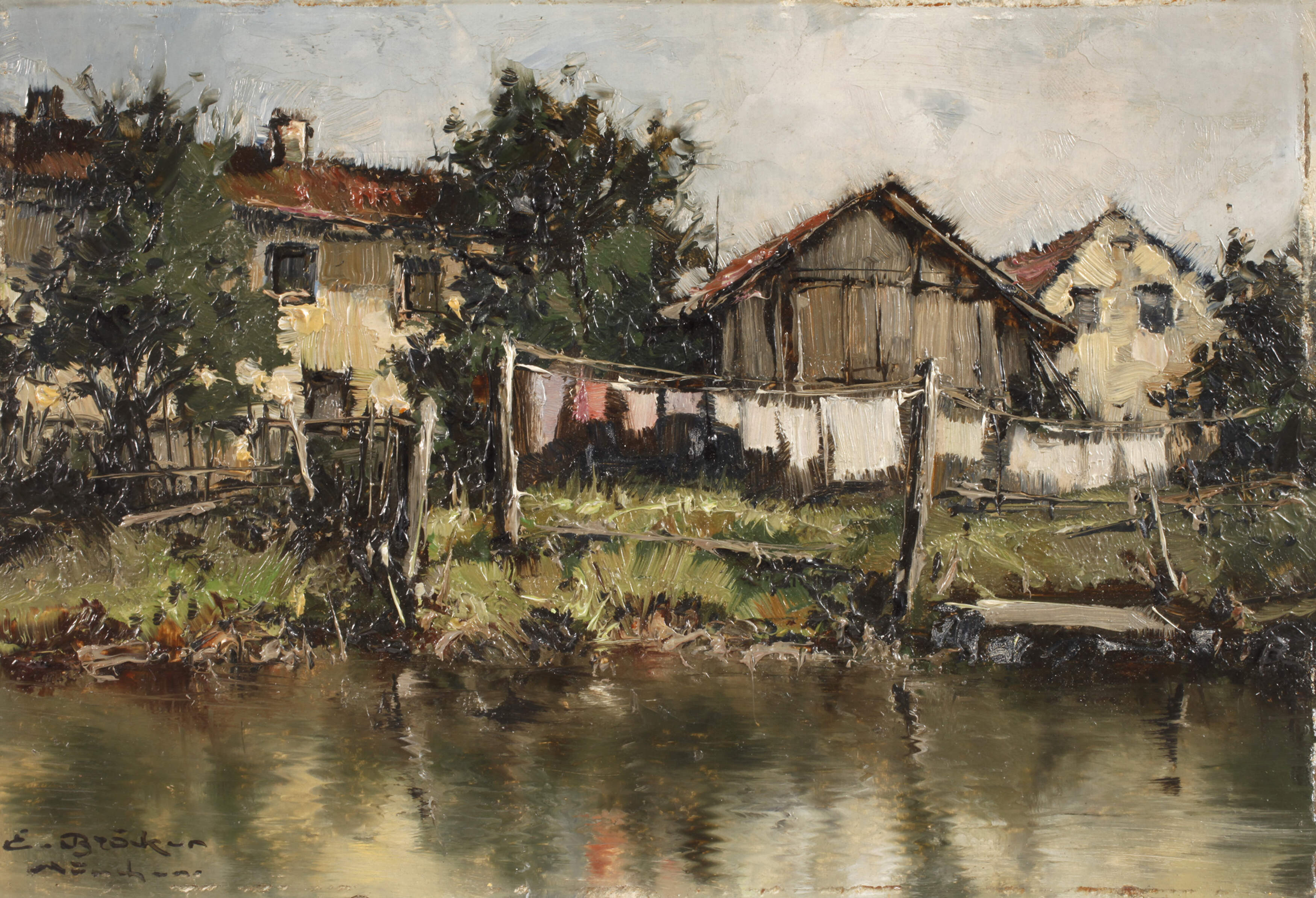 Ernst Bröcker, Idyll am Bachufer