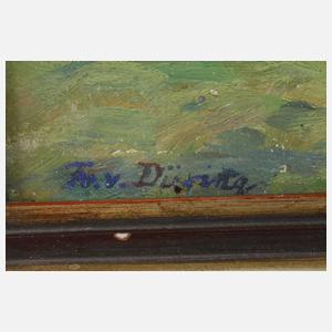 Frida von Düring, "Blühende Apfelbäume"