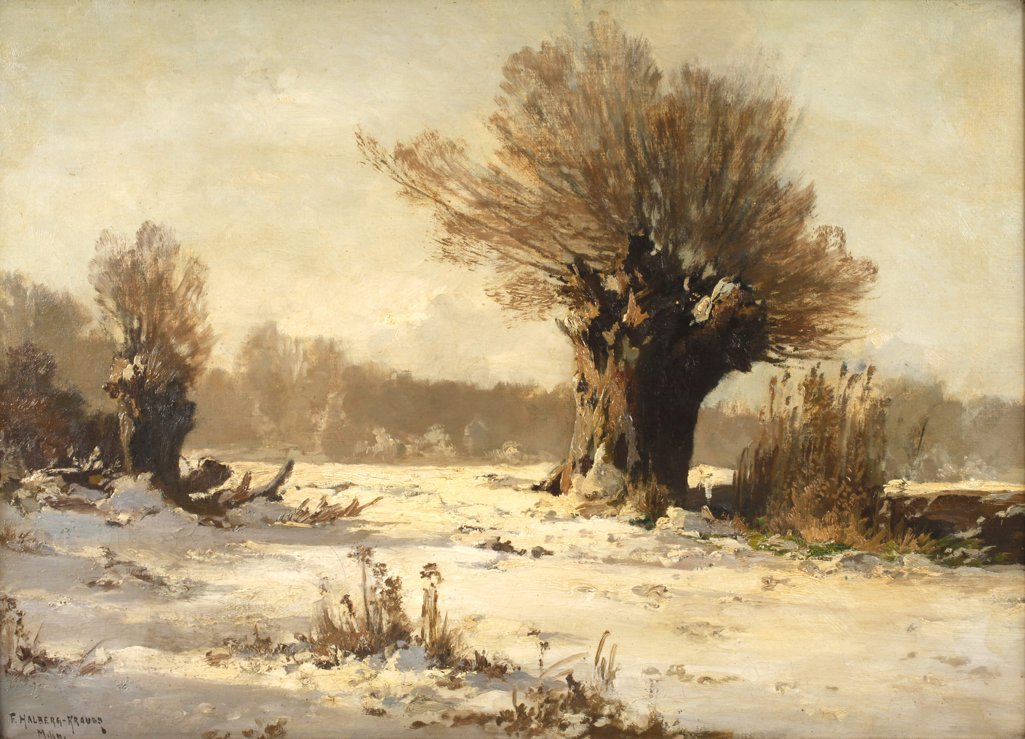 Fritz Halberg-Krauss, "Winterlandschaft"