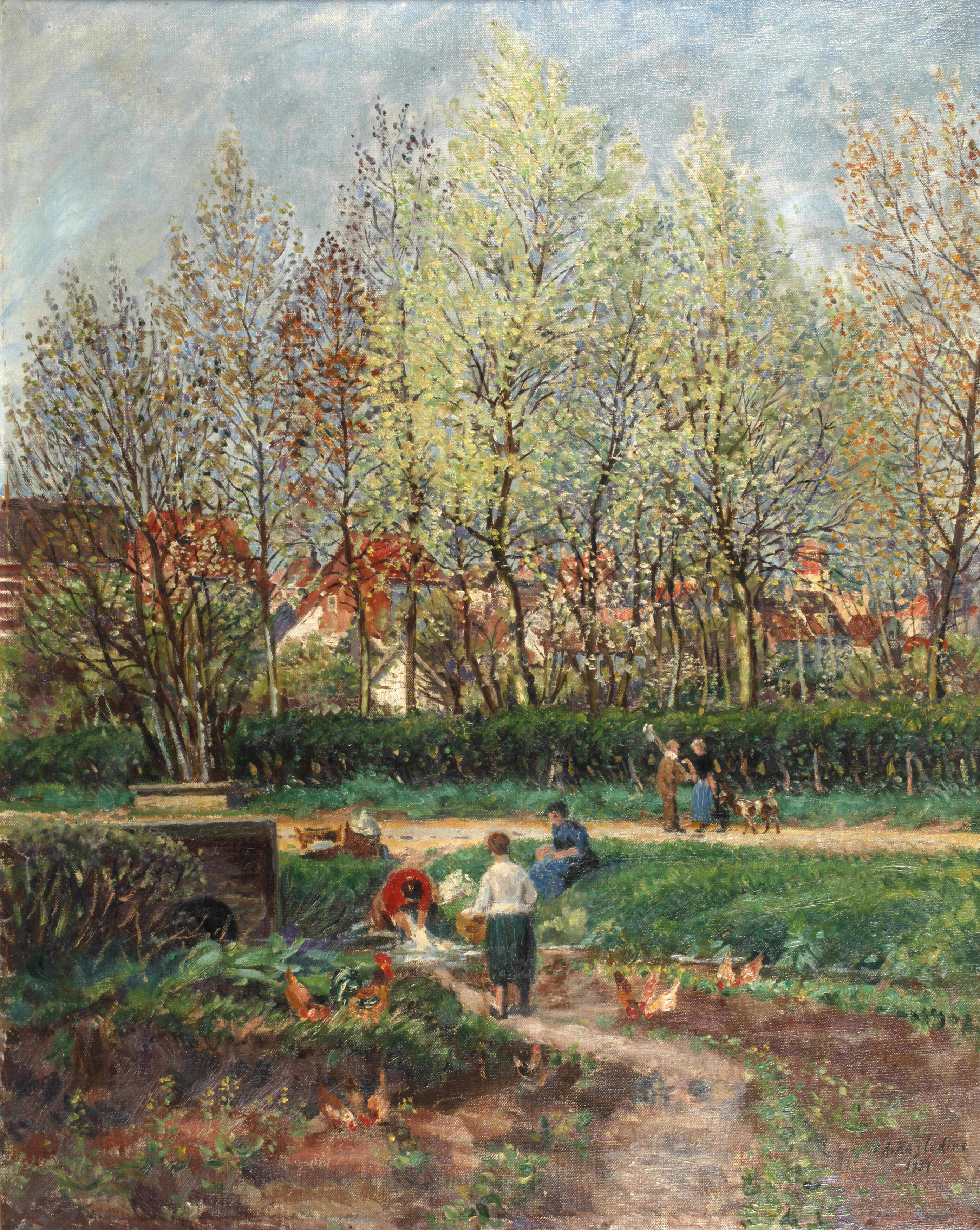 Alfred Hazledine, Frühling vor der Stadt