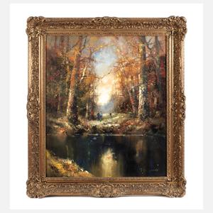 Ingfried Henze, Herbstliche Alpenlandschaft