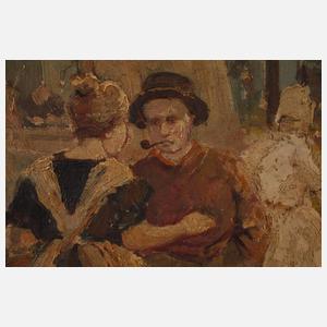 R. Hornemann, Holländischer Blumenmarkt am Kai