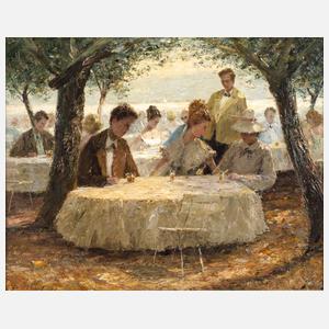 Josef Klarl, "Kaffeegarten am Wörthersee"