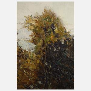 Otto Pippel, Erntelandschaft mit Heugarben