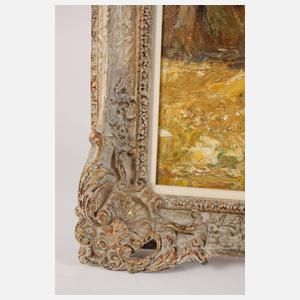 Otto Pippel, Erntelandschaft mit Heugarben