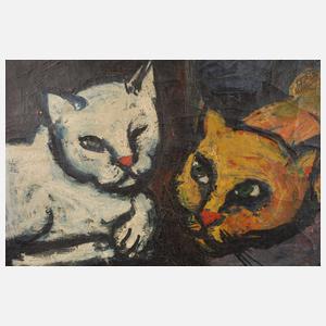 Expressionistische Katzendarstellung