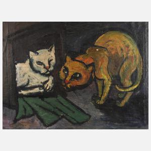 Expressionistische Katzendarstellung