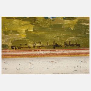 Impressionistische Landschaft mit Bauernhaus