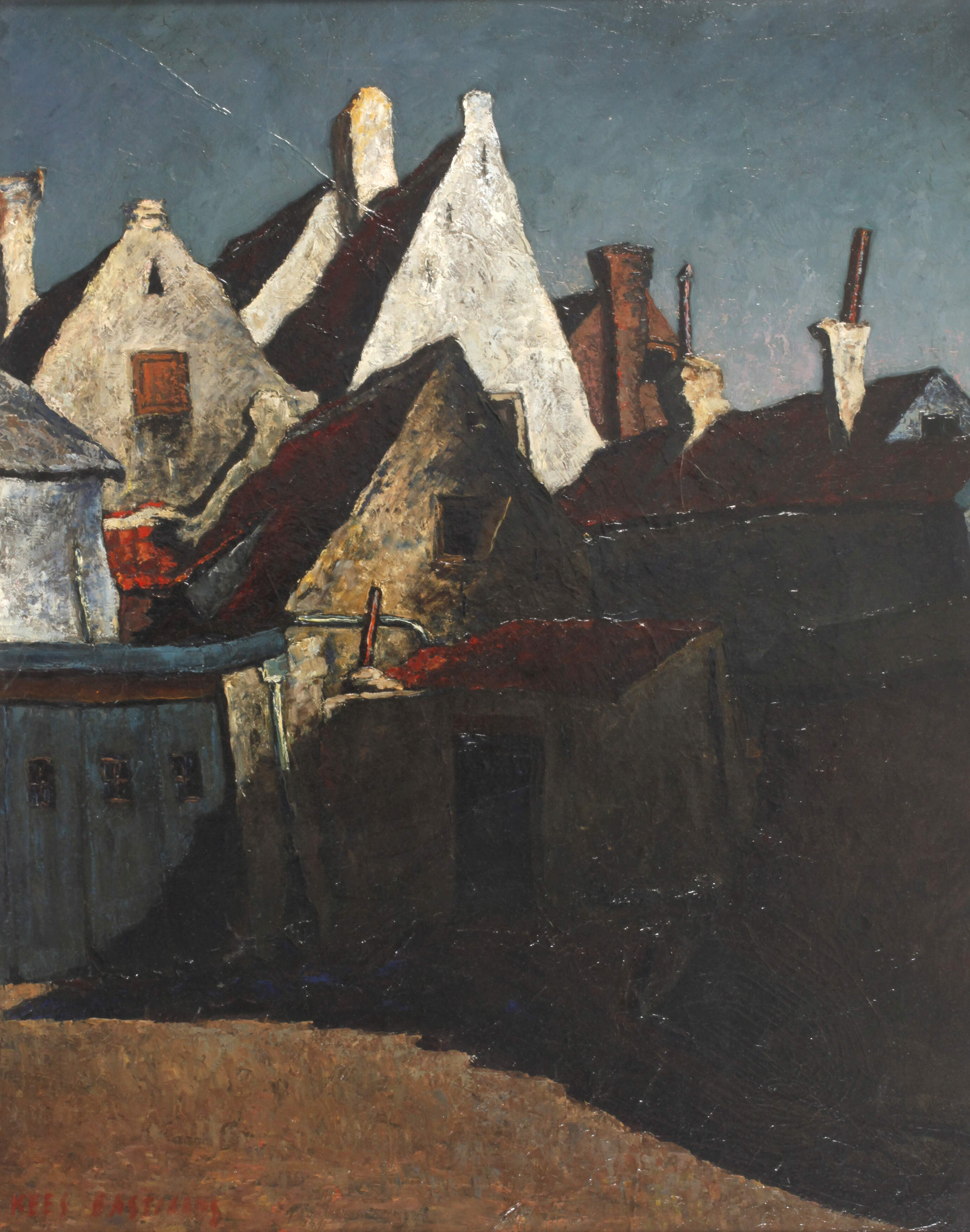 Kees Bastiaans, Häuser im Mondenschein