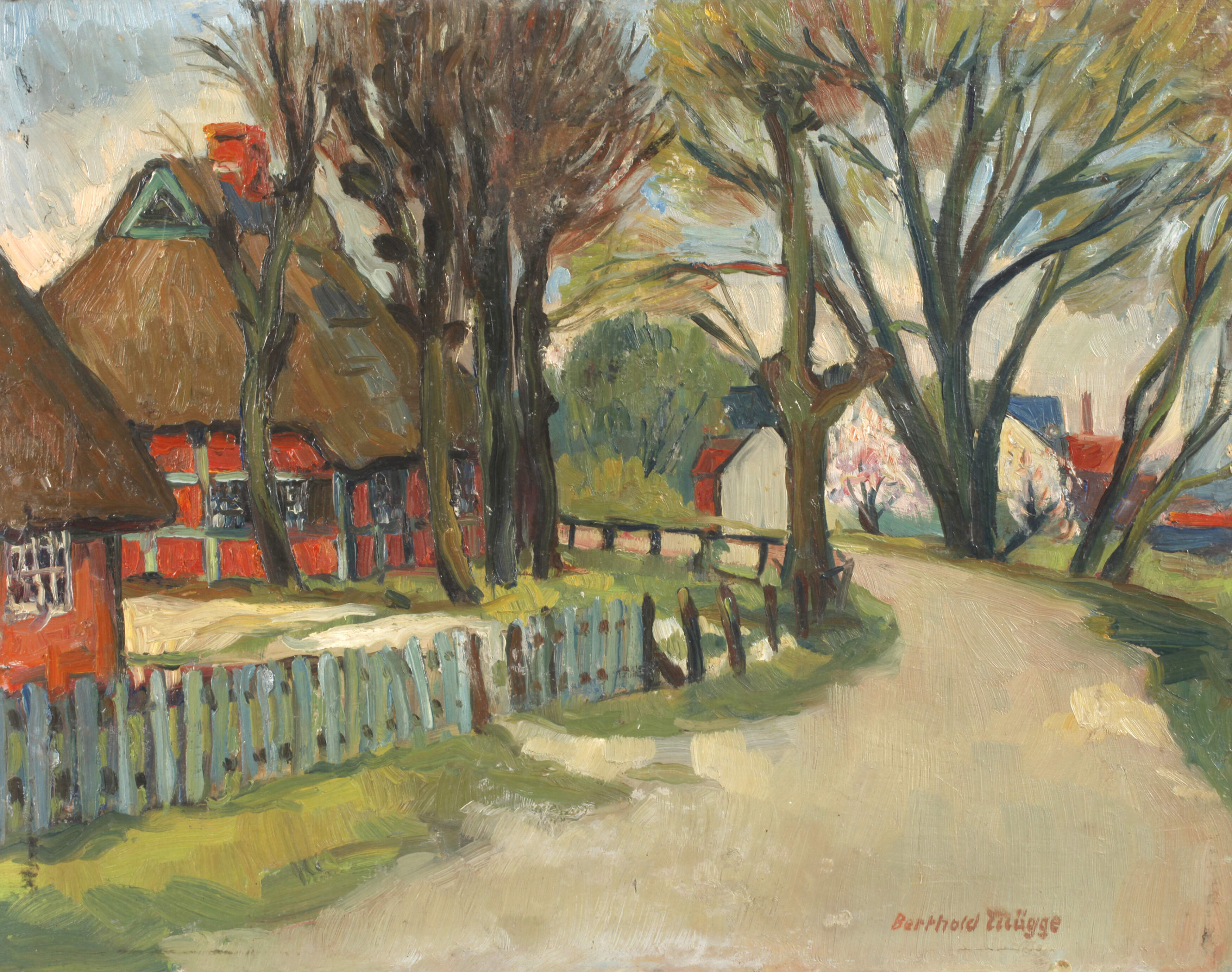 Berthold Mügge, Norddeutsche Dorfimpression