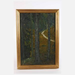 Eduard Staudinger, Herbstlicher Waldweg