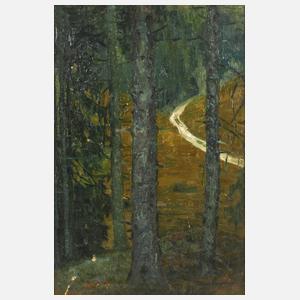 Eduard Staudinger, Herbstlicher Waldweg
