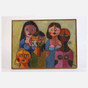 Alfred Vogel, attr., Modernes Gruppenportrait