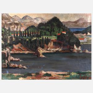 Oskar Zügel, "Ragusa Stadtpark"