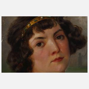 Damenportrait des Jugendstils