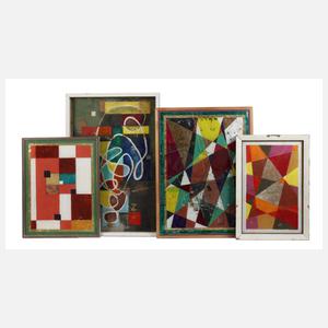 Bernhard Brach-Zinek, attr., Vier geometrische Kompositionen