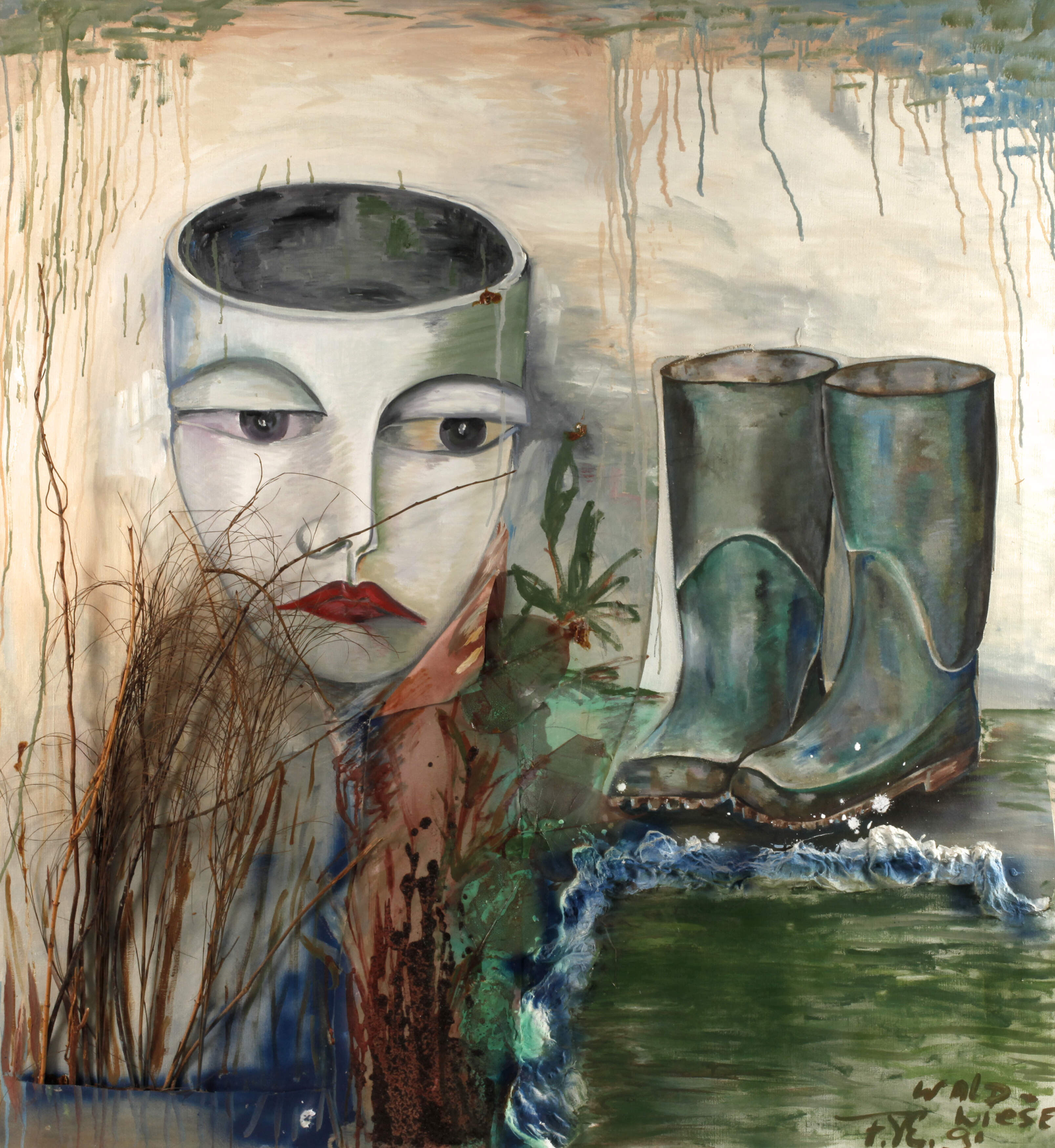 Frédérique van Eyseren, Assemblage "Wald-Wiese"