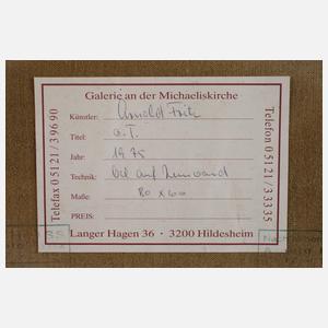 Arnold Fritz, Früchtestillleben mit Weinflasche