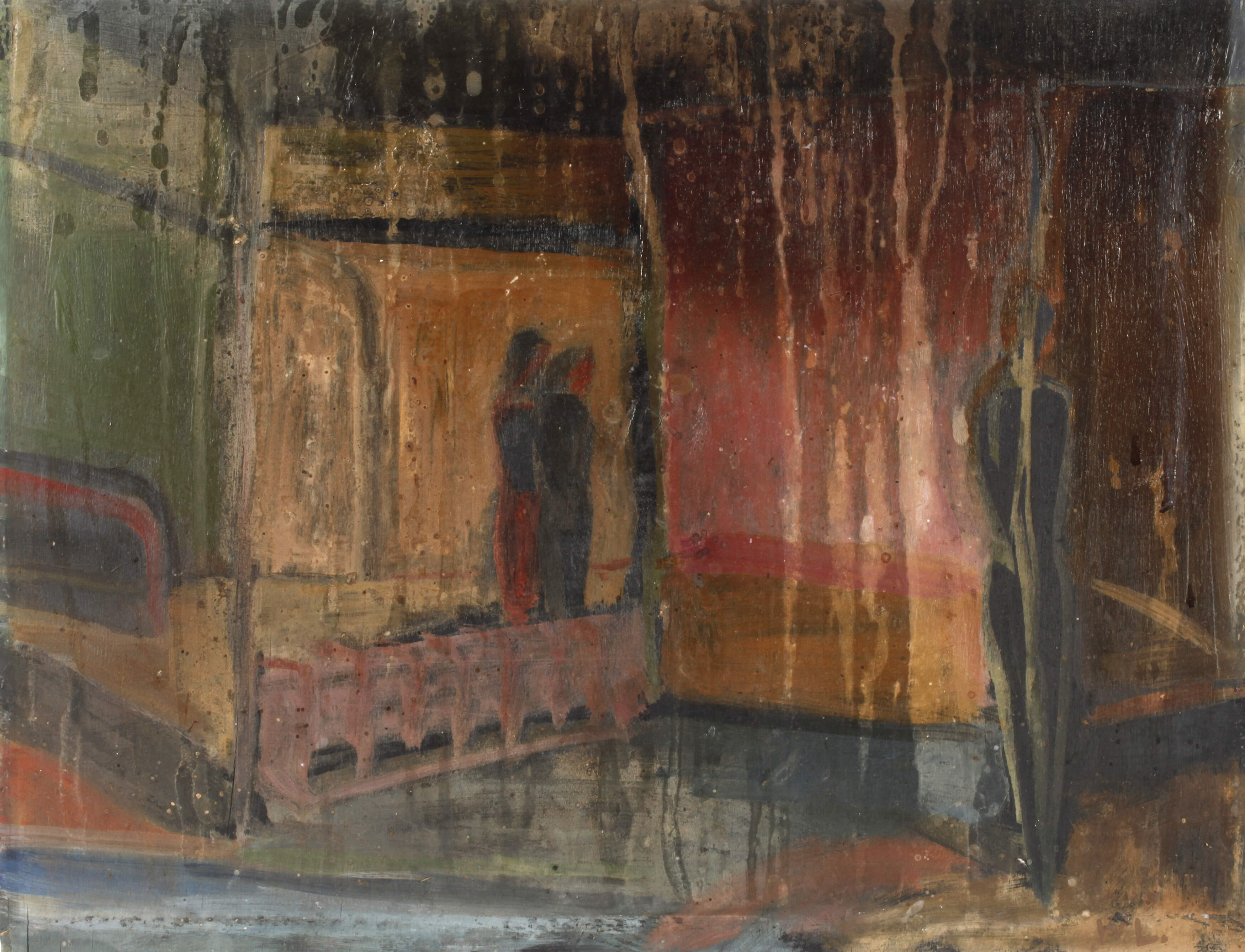 Wolfgang Leber, "Figuren hinter einem Fenster"