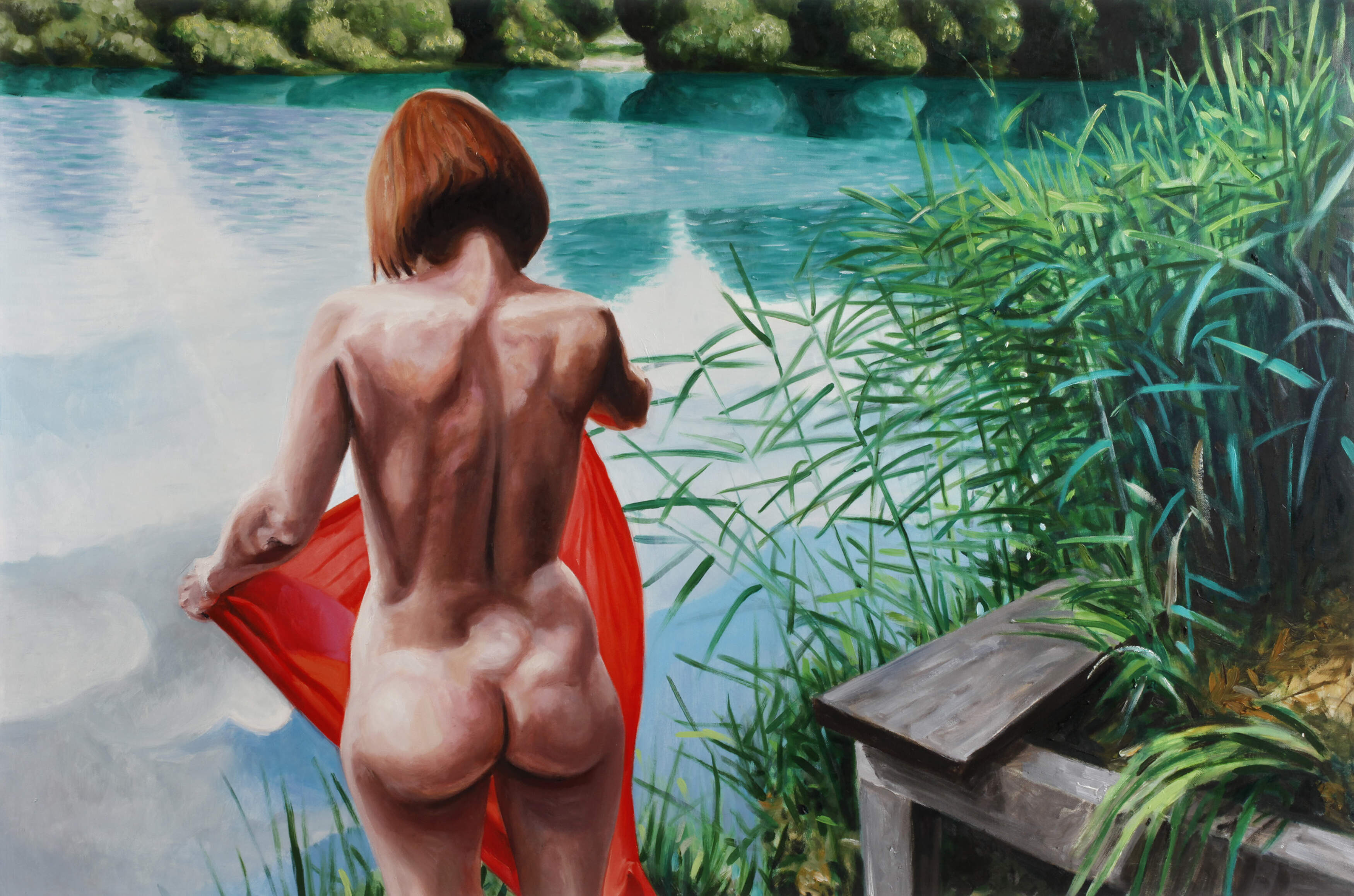 Georg C. Wirnharter, "Cora mit rotem Tuch ..."