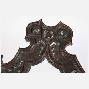 Kleiner barocker Rahmen mit Silberauflage